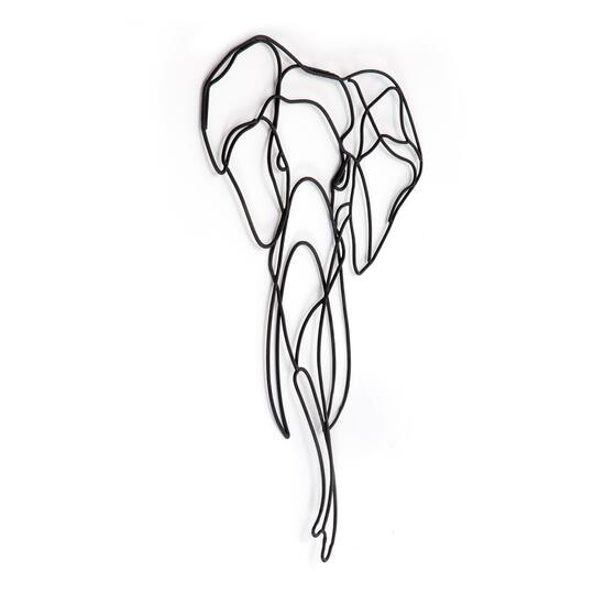 Habitat Decor 28" Asha Elephant Metal Wall Art